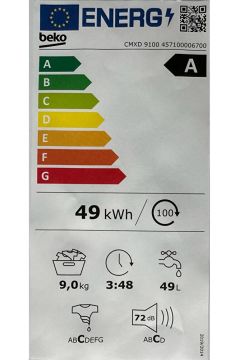 CMXD 9100 Beko A Enerji 9kg 1000d Çamaşır Makinası