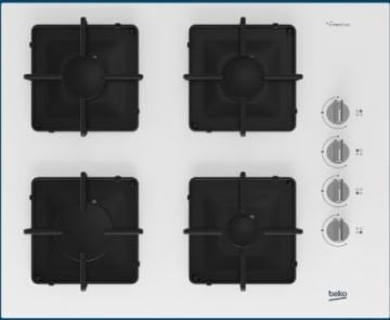 Beko BOCD K 6510 EB Beyaz Cam Ankastre Ocak