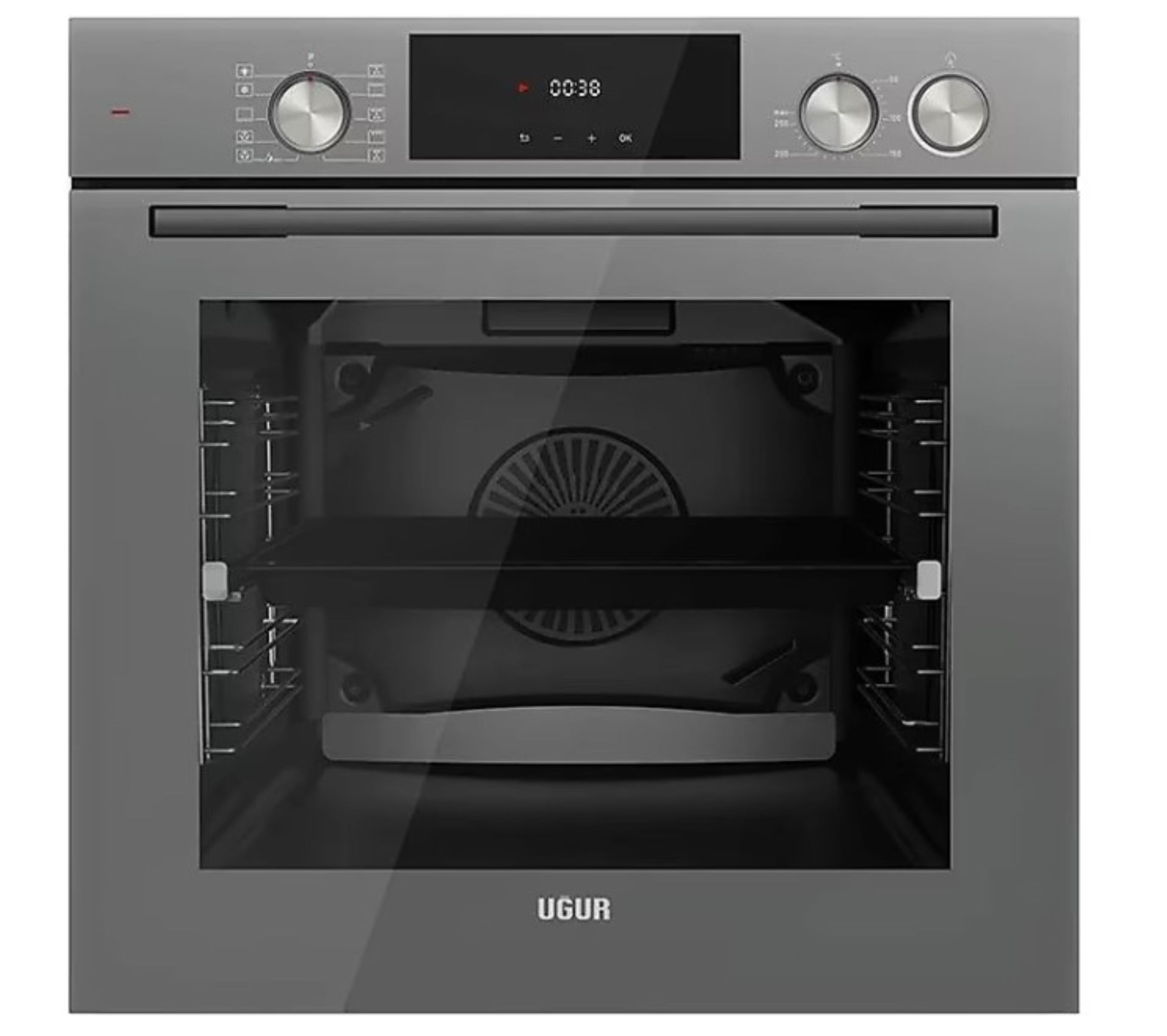 Uğur UAF 6011DB GCPST Gri Ankastre Fırın