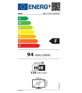 Beko B65 E 795 B 4K Ultra HD 65\'\' 165 Ekran Uydu Alıcılı Google Smart LED TV