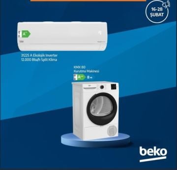 BEKO KMX 80 KURUTMA MAKİNESİ & BEKO 12.000 BTU KLİMA